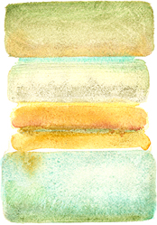 Abstract Watercolor - Yellowgreen